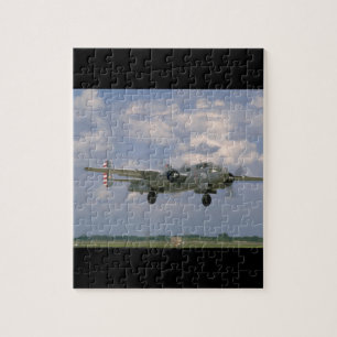 Quebra-cabeça Prata B25. (plano;b25_Plano WWII)