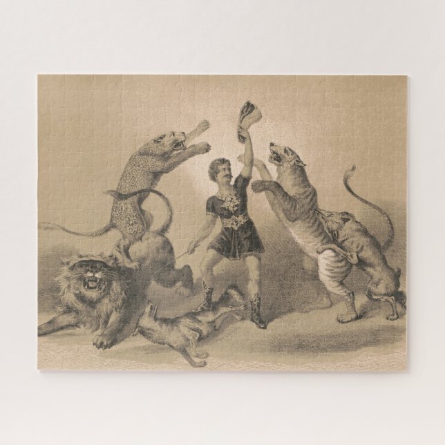 Quebra-cabeça Praticante De Circo Em Pé De Animais Viciados (Horizontal)