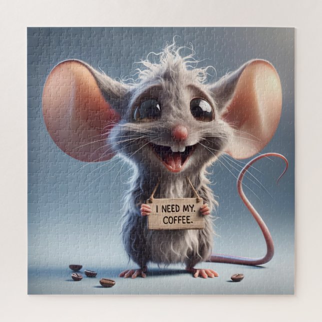 Quebra-cabeça Preciso Do Meu Café (Vertical)