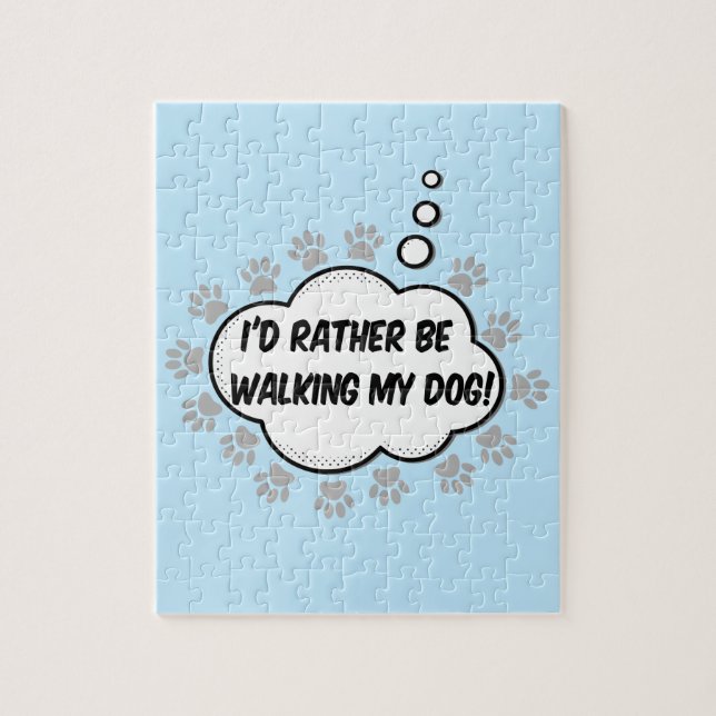 Quebra-cabeça Preferencialmentes Id Estão Andando No Meu Cachorr (Vertical)