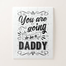 Quebra-cabeça Pregnancy Announcement to Husband Black and White