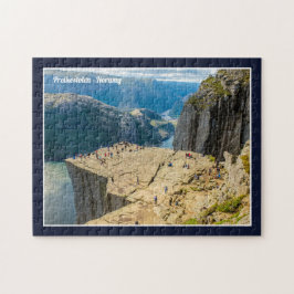 Quebra-cabeça Preikestolen Noruega Panorama da Rocha do Púlpito