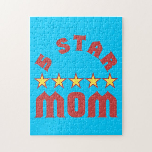 Quebra-cabeça Premie a Mãe com 5 Estrelas (Vertical)
