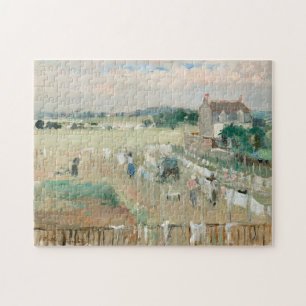 Quebra-cabeça Prendendo a roupa para secar Berthe Morisot