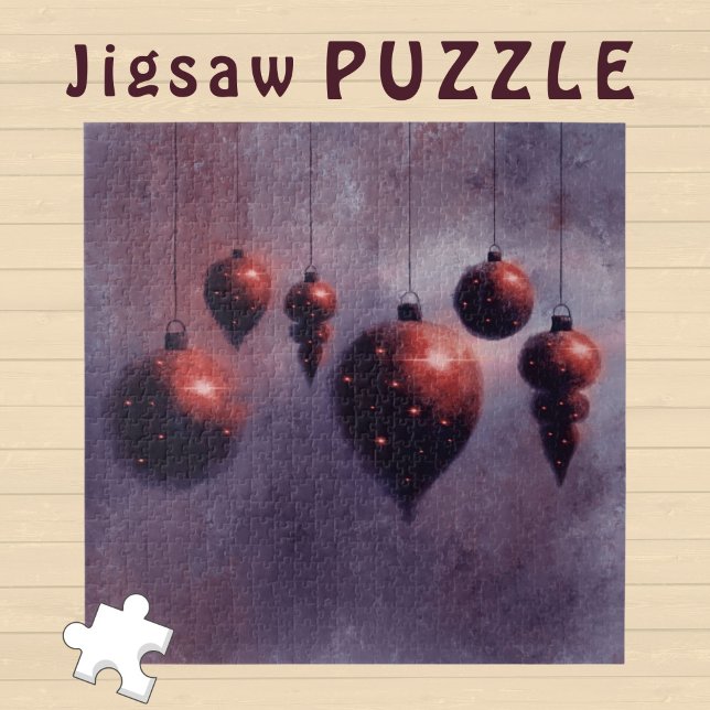 Quebra-cabeça Prendendo Balas Vermelhas de Natal em Violeta - (Criador carregado)