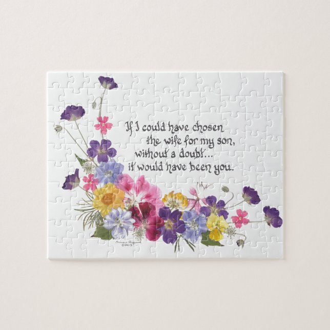 Quebra-cabeça Presente da nora (Horizontal)