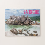 Quebra-cabeça Presente de Anse Cocos Seychelles La Digue Beach<br><div class="desc">Anse Cocos Seicheles,  lembrança de férias de La Digue Beach ou presente para viajantes.</div>