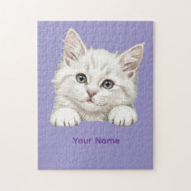 Presente de Arte de Gatinho Personalizado com Nome