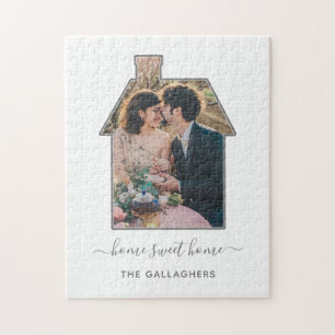 Quebra-cabeça Presente de Casamento de Casa de Fotos da Família