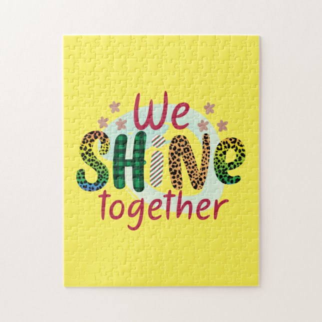 Quebra-cabeça Presente De Casamento Que Brilhamos Juntos (Vertical)