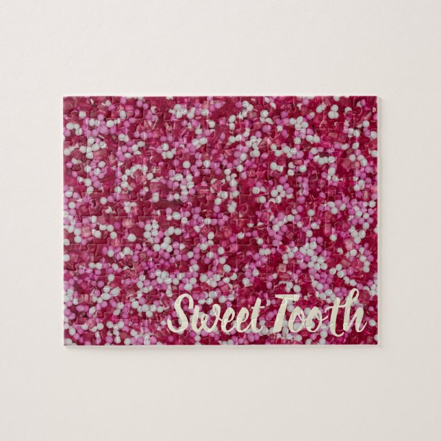 Quebra-cabeça Presente de cristais pancados coloridos de açúcar (Horizontal)