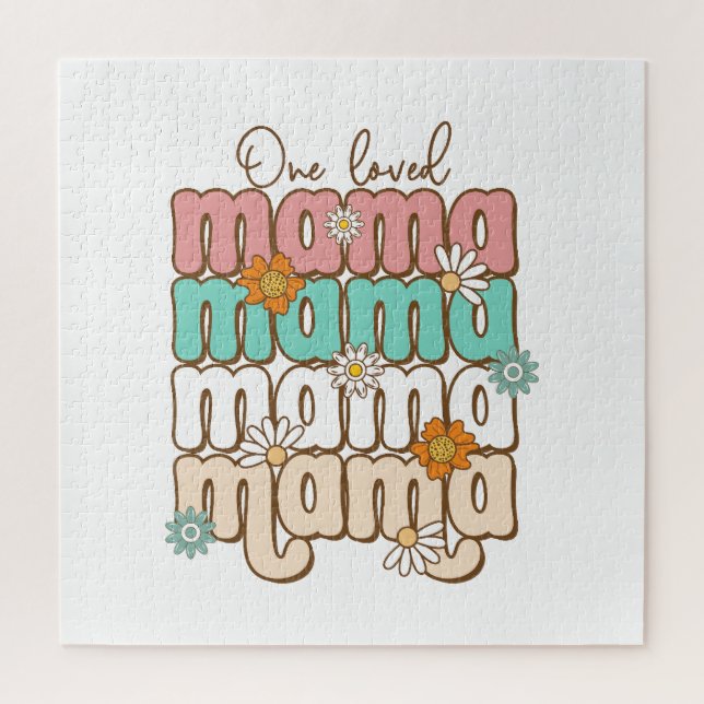 Quebra-cabeça Presente de dia de as mães | Uma Mama Amada (Vertical)