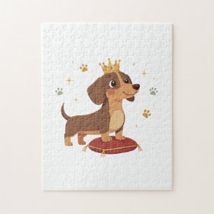 Quebra-cabeça Presente de Enigma do Duque Dachshund para Amantes