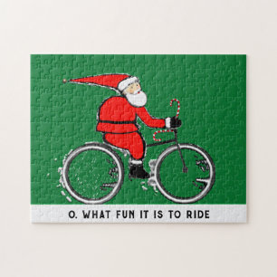 Quebra-cabeça Presente de Férias para Ciclista Jigsaw Puzzle