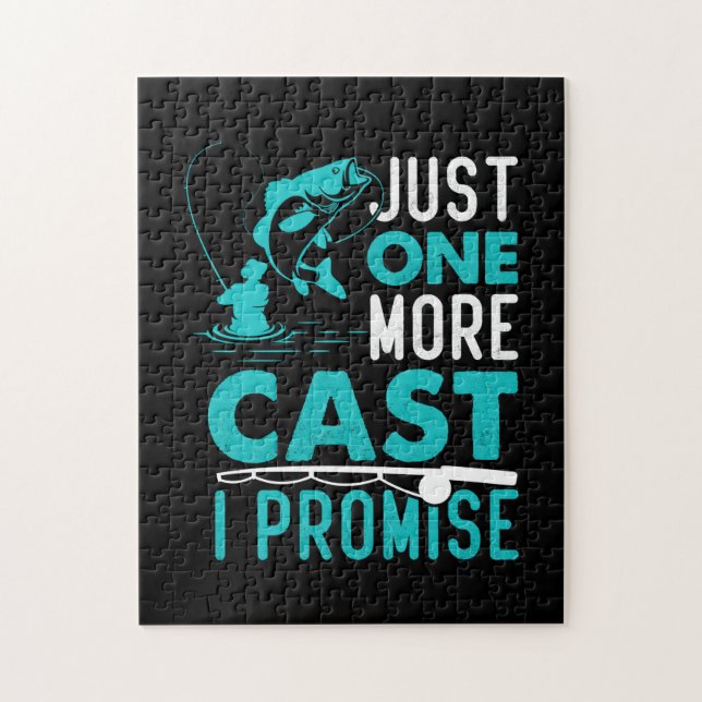 Quebra-cabeça Presente de Fisher Só Mais Um Peixe Que Prometo (Vertical)