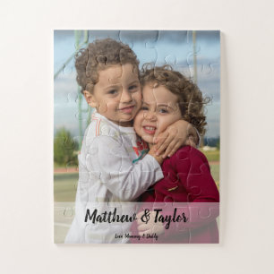 Quebra-cabeça Presente de Fotografia de Irmãos Personalizados