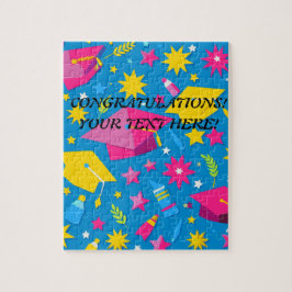 Quebra-cabeça Presente de Graduação Exclusiva de Texto de Nome P