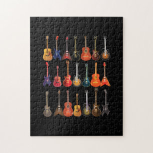 Quebra-cabeça Presente De Instrumentos Musicais De Pedra E Roll 
