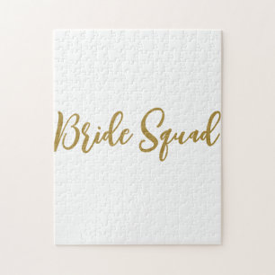 Quebra-cabeça presente de madrinha de casamento simples minimali