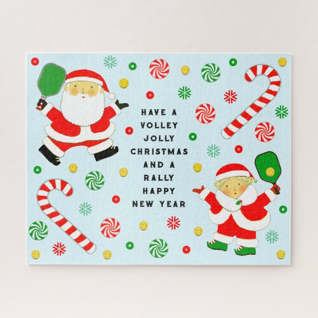 Quebra-cabeça Presente de Natal de Pickleball (Horizontal)