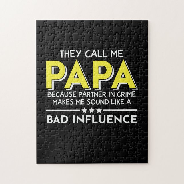Quebra-cabeça Presente de Papai Eles Me Chamam Papas (Vertical)