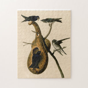 Quebra-cabeça Presente de pintura de pássaros Martin Bird, em V