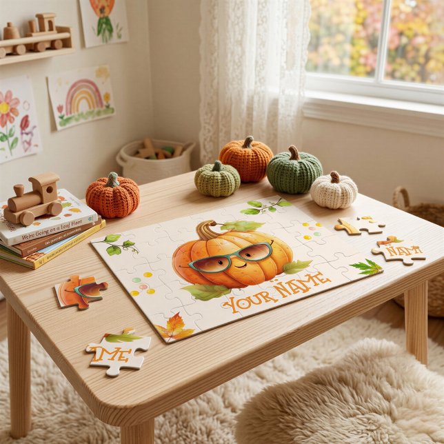 Quebra-cabeça Presente de Puzzle Personalizado de Abóbora para C (Criador carregado)