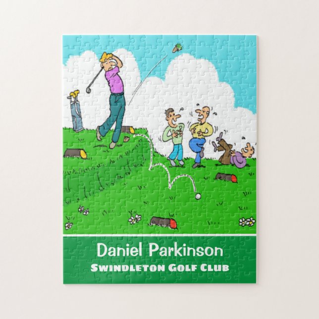 Quebra-cabeça Presente Divertido para Golfer. Jogador de Golfe t (Vertical)