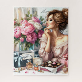 Quebra-cabeça Presente do Dia das Mães Elegant Lady Puzzle de 5