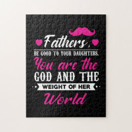 Quebra-cabeça Presente Do Papai O Peso Do Mundo Dela