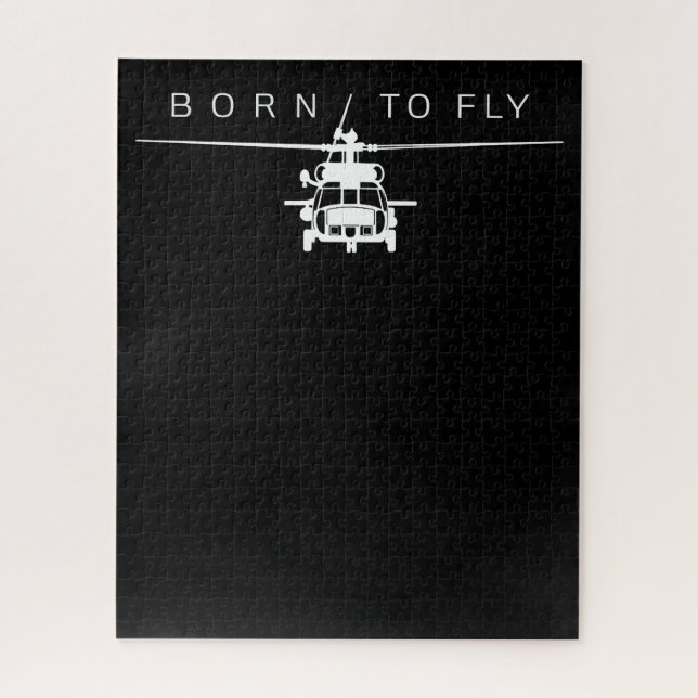 Quebra-cabeça Presente do Piloto Helicóptero de Aviação Militar  (Vertical)