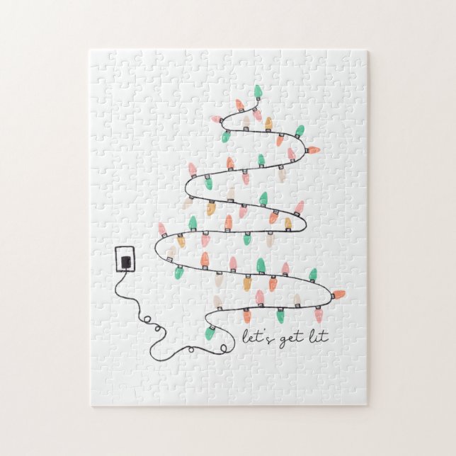 Quebra-cabeça Presente do Xmas que deixe cair (Vertical)