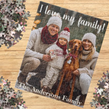 Presente Personalizado com Nome da Família e Foto