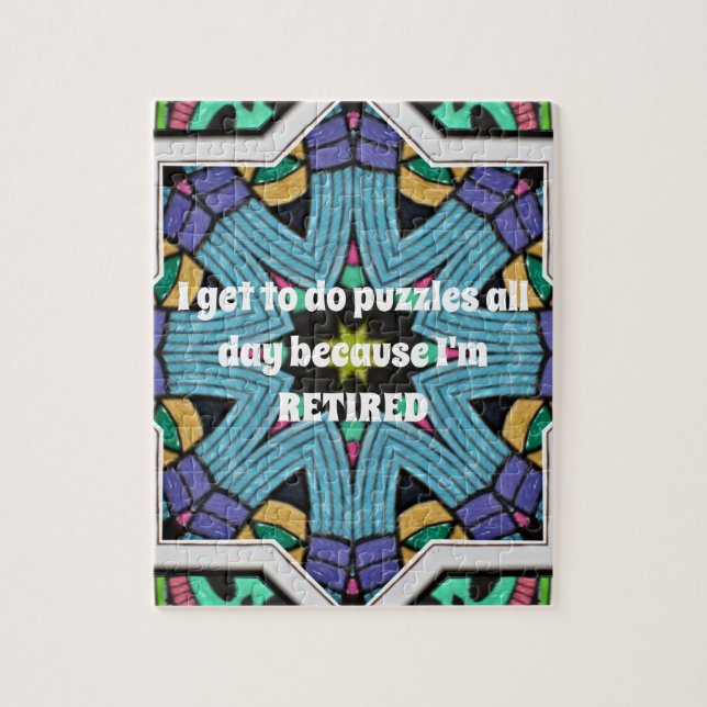 Quebra-cabeça Presente personalizado para aposentadoria humor in (Vertical)