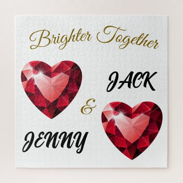 Quebra-cabeça Presente Significativo para ela – Amor Elegante (Vertical)