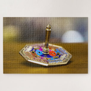 Quebra-cabeça Presente SlipperyJoe Hanukkah dreidel base octogon
