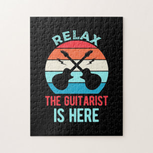 Quebra-cabeça Presente Xmas Relaxe O Guitarista Está Aqui