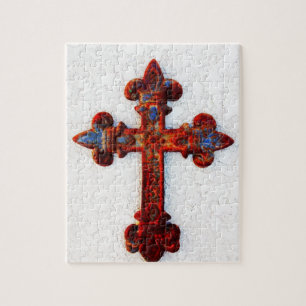 Quebra-cabeça Presentes Cristãos da Cruz de Ferro Rusted
