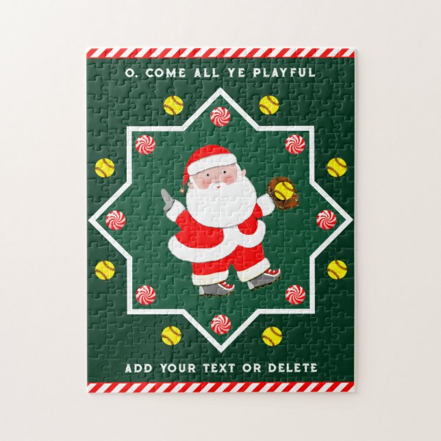 Quebra-cabeça Presentes de Férias de Softbol (Vertical)