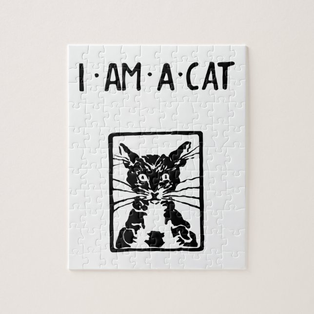 Quebra-cabeça Presentes de Gato Negro (Vertical)