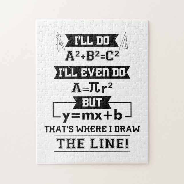 Quebra-cabeça Presentes do professor de matemática (Vertical)