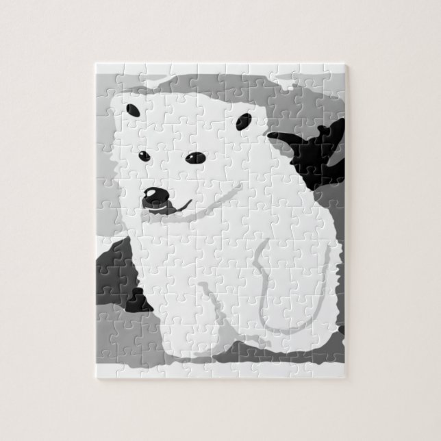 Quebra-cabeça Presentes e acessórios de arte de urso polar (Vertical)