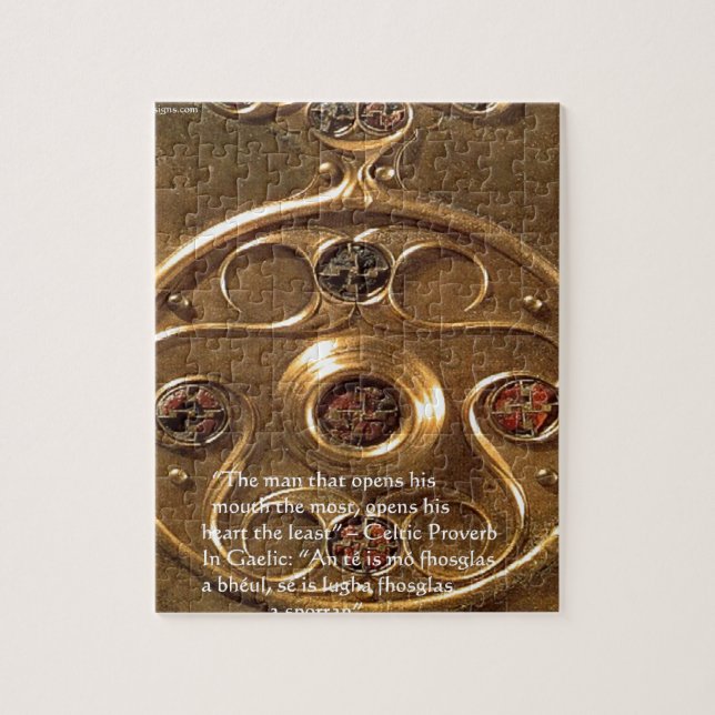 Quebra-cabeça Presentes e Cartões de Artefatos e Provérbios Celt (Vertical)