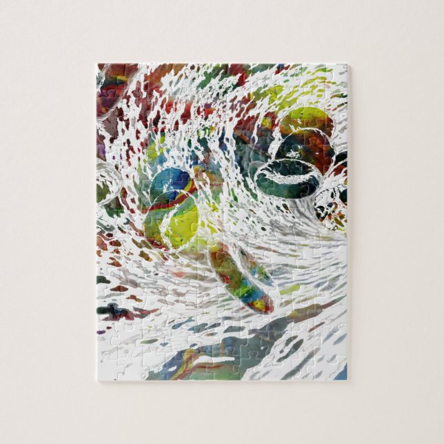 Quebra-cabeça Presentes médicos dos glóbulos vermelhos abstratos (Vertical)