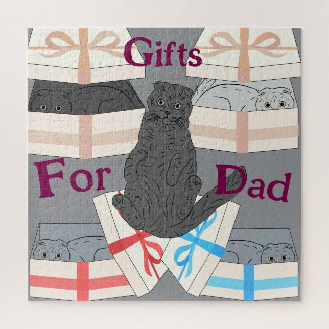 Quebra-cabeça Presentes para Pai (Vertical)