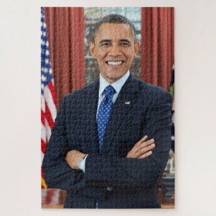 Quebra-cabeça President Barack Obama 2nd Term Portrait 20 x 30