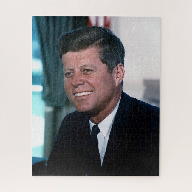 Quebra-cabeça Presidente americano John F. Kennedy na Sala Oval (Vertical)