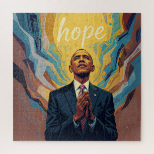 Quebra-cabeça Presidente Barack Obama e a Mensagem de Esperança