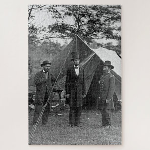 Quebra-cabeça Presidente Lincoln em Antietam Maryland Guerra Civ