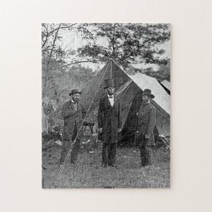 Quebra-cabeça Presidente Lincoln em Antietam Maryland Guerra Civ